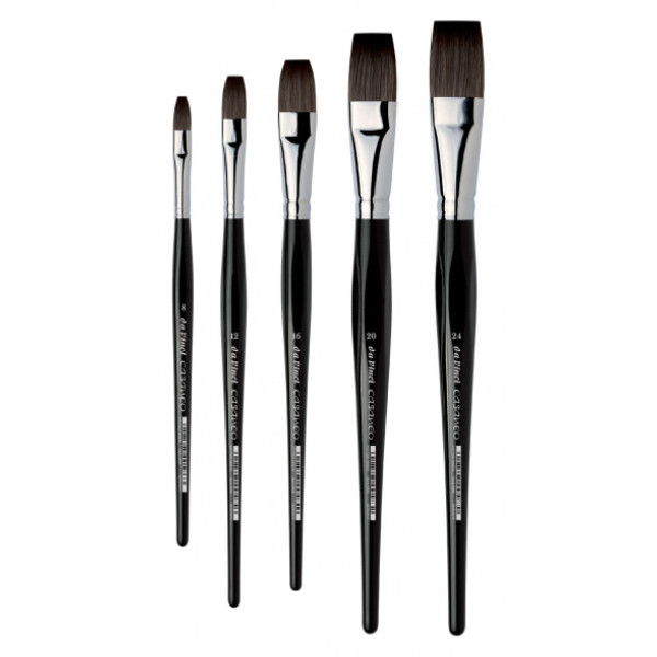 Пензель синтетика плоска DaVinci Casaneo 5898 Extra soft synthetic fibres №8