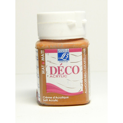 Акриловая краска матовая Lefranc Deco Matt Acrylic Cream, №132 Chestnut Каштан, 50 мл
