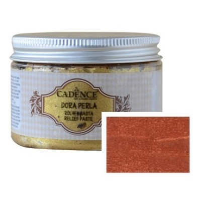 Паста для ткани текстурная металлик Cadence Fabric Metallic Relief Past, 150 мл, Медь