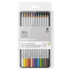 Набір кольорових олівців Colection Coloured Pensil, 12 кольорів, металевий пенал, Winsor Newton