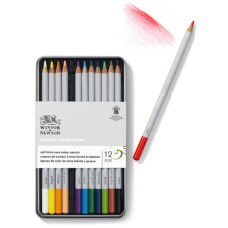 Набор цветных карандашей Colection Coloured Pensil, 12 цветов, металлический пенал, Winsor Newton