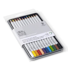 Набор цветных карандашей Colection Coloured Pensil, 12 цветов, металлический пенал, Winsor Newton