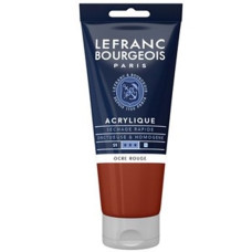 Акрилова фарба Lefranc Fine Acrylic Color 80 мл, 306 Red ochre Червона охра