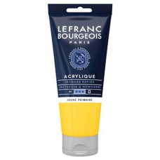 Акриловая краска Lefranc Fine Acrylic Color, 80 мл, № 153, Primary Yellow Основной Желтый