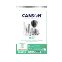 Альбом для графіки на спіралі Canson 1557 Dessin 180 г/м2, A5 30 аркушів