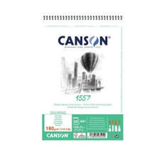 Альбом для графіки на спіралі Canson 1557 Dessin 180 г/м2, A5 30 аркушів