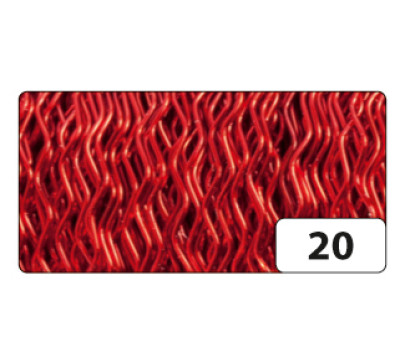 Декоративний дріт Folia 0,3 мм х 60 м, Bouillion Thread, №20 Red Червоний