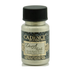 Краска по ткани Cadence Dora Textil Metallic Fabric Paint 50 мл Платина