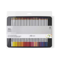 Набір кольорових олівців Colection Coloured Pensil, 48 шт, металевий пенал, Winsor Newton