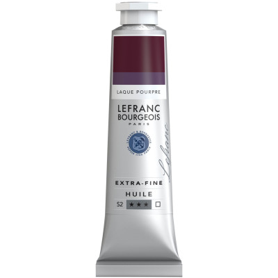 Олійна фарба Lefranc Extra Fine 40 мл №349 Purple Lake Краплак Фіолетовий