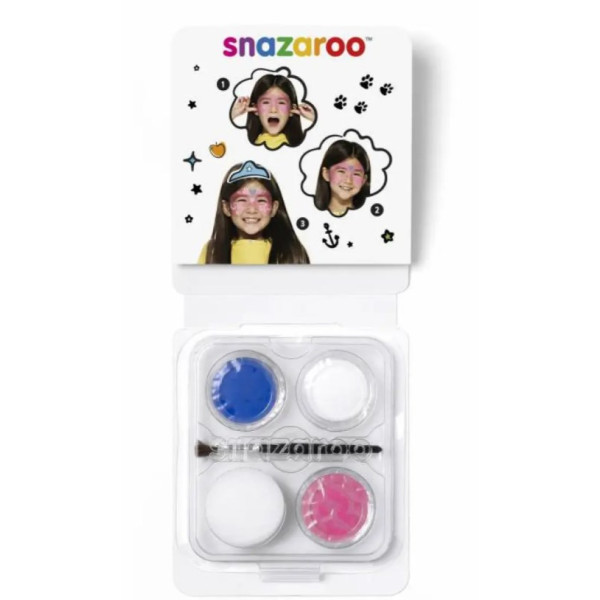 Набір фарб для гриму Mini Face Paint Chick 3x3,75 мл, Жовтий, Червоний, Білий