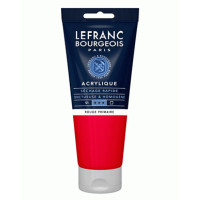 Акрилова фарба Lefranc Fine Acrylic Color 200 мл, 437 Primary red Основний червоний