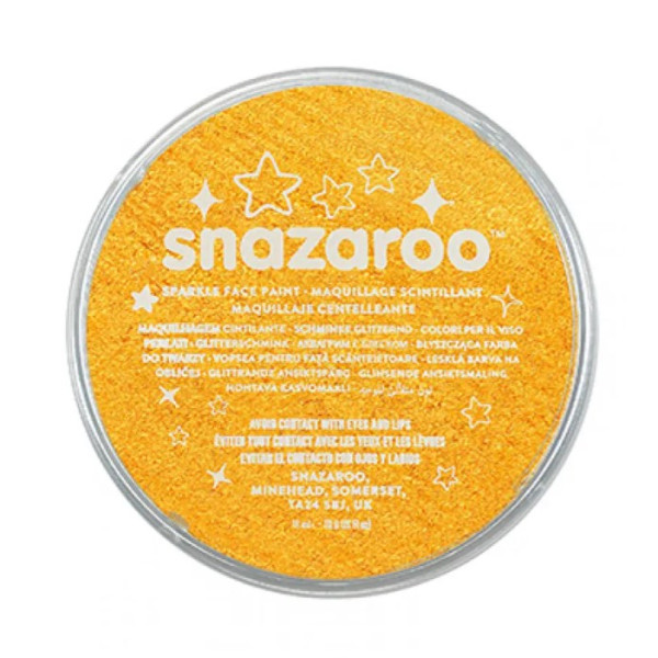 Фарба для гриму Snazaroo перламутовий Sparkle 18 мл, Жовтий перломутровий арт. 1118221