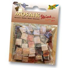 Мозаїка Folia мармурова Marbled, 45 г/м2, 10x10 мм, 190 шт № 01 Red Червоний