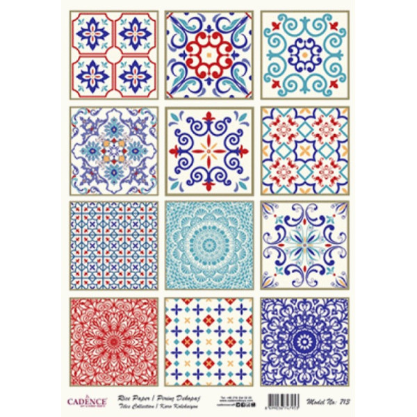 Декупажна карта на рисовому папері Rice Paper Decoupage Cadence, №4, №713