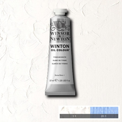 Масляная краска Winsor Newton Winton Oil Colour, 37 мл, №644 Titanium white Титановые белила