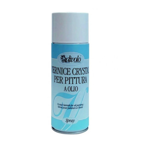 Лак для живописи Vernis spray Crystal, глянцевый, 400 мл, Divolo