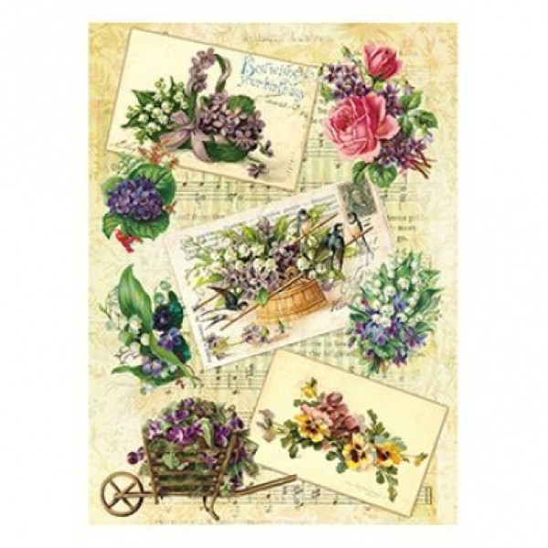 Декупажна карта Cadenсe, А4 Decoupage №207