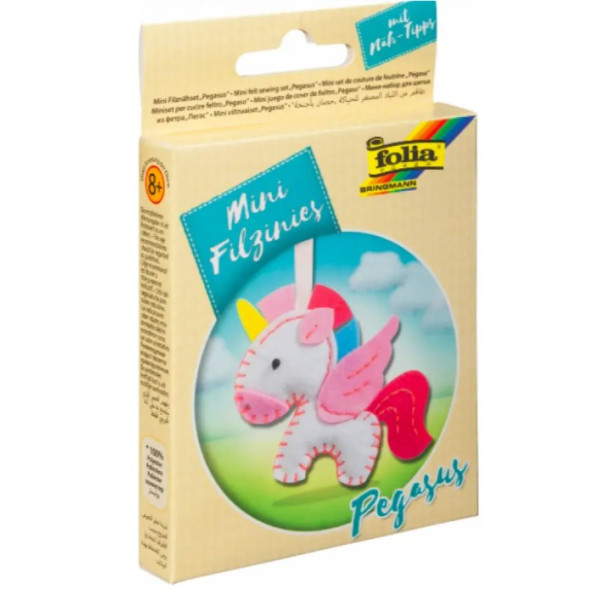 Набір із фетру для пошиття міні заготовки Folia Mini felt sewing sets , Єдиноріг арт. 52910