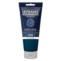 Акриловая краска Lefranc Fine Acrylic Color, 80 мл, № 048, Sapphire Blue Синий Сапфир