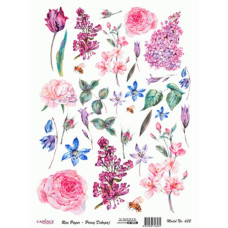 Декупажная карта на рисовой бумаге Rice Paper Decoupage Cadence, №432