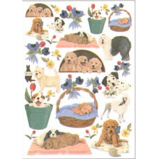 Декупажная карта на рисовой бумаге DECOUPAGE Napkin 35x50 см, (1) 528 Puppy