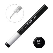 Чорнило для заправки маркерів Copic Ink 100 Black Чорний, 12 мл