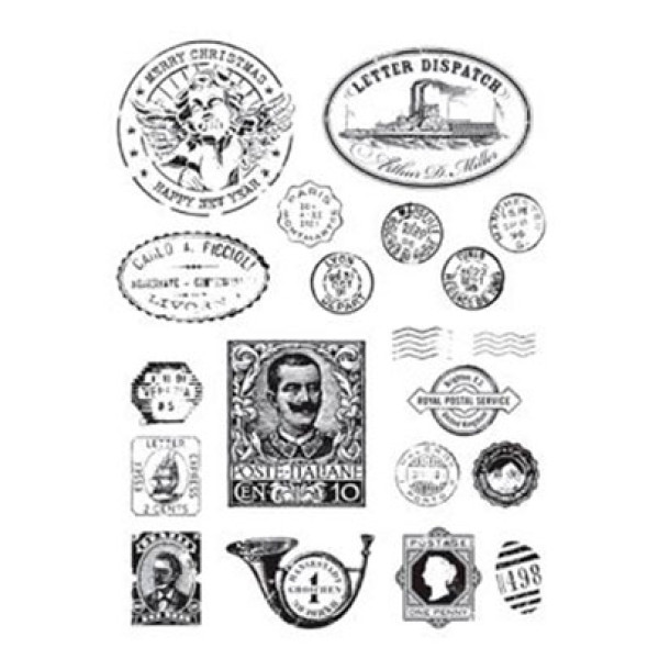 Натирка чорно-біла Cadence 25*35 см, R-315