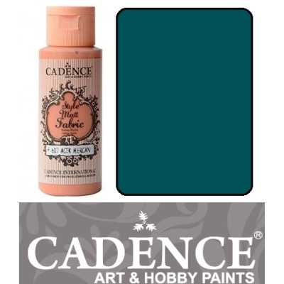Краска по ткани Cadence Style Matt Fabric Paint, 59 мл, Турецкий синий