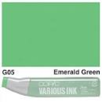 Чорнило для заправки маркерів Copic Various Ink G-05 Emerald green Смарагдовий зелений