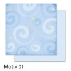 Дизайнерський папір Folia Design Papers Romantic Романтика 190 г/м2, 30,5x30,5 см №01