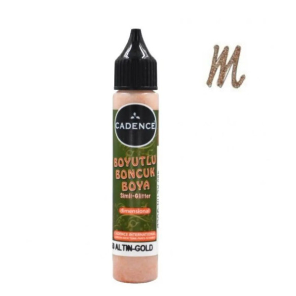 Контур глиттерный Cadence Glitter Color, Медь, 25 мл