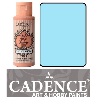 Краска по ткани Cadence Style Matt Fabric Paint, 59 мл, Пастельно-голубой
