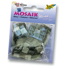 Мозаїка Folia глітерна Glitter 45 г/м2, 10x10 мм (190 шт), №05 Grey (Сірий)