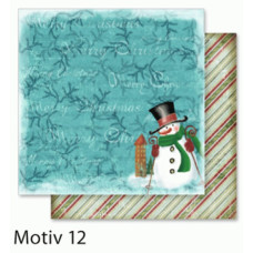 Дизайнерський папір Folia Design Papers Christmas Різдво 190 г/м2, 30,5x30,5 см №12
