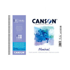 Блок акварельного паперу Canson Montval Torchon 270 г/м2, 32х41 см, 12 аркушів