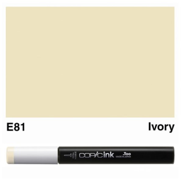 Заправка для маркерів COPIC Ink, E81 Ivory Слонова кістка, 12 мл