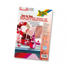 Набор фетра Folia Hobby Craft Felt, 20x30 см, Red Ассорти, красные оттенки, 10 листов