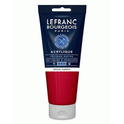 Акрилова фарба Lefranc Fine Acrylic Color 200мл, 366 Carmin red Кармін