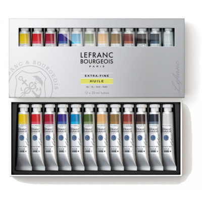 Набір масляних фарб Lefranc Bourgeois Extre-Fine Oil Set, 12 шт, 20 мл