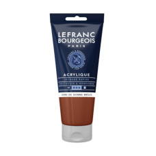 Акрилова фарба Lefranc Fine Acrylic Color 80 мл, 481 Burnt Sienna Сієна палена