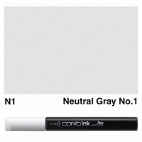 Заправка маркерів COPIC Ink, N1 Neutral gray Нейтральний сірий, 12 мл