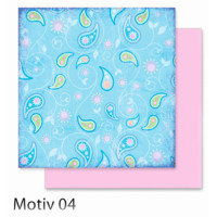 Дизайнерський папір Folia Design Papers Flowers Квіти 190 г/м2, 30,5x30,5 см №04