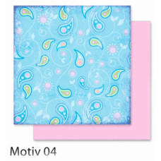 Дизайнерський папір Folia Design Papers Flowers Квіти 190 г/м2, 30,5x30,5 см №04