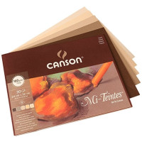 Canson блок паперу для пастелі Mi-Teintes земельні відтінки 160гр, 24x32 см 30 арт 0030-144