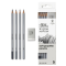 Набір графітних олівців Winsor Newton Graphite Pencil Soft, 5 шт. + гумка, в блістері - товара нет в наличии