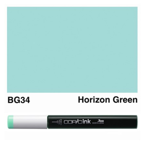 Заправка для маркерів COPIC Ink BG34 Horizon green Зелений горизонт 12 мл
