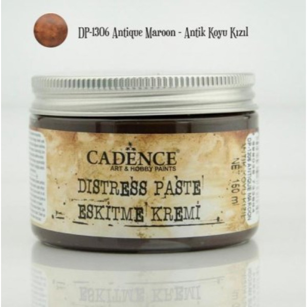 Водная патина для устаревания Distress Paste Cadence, 150 мл, Античный темно бордовый