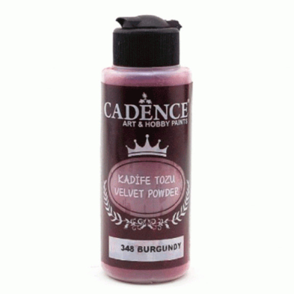 Пудра для нігтів оксамитова Cadence 120 мл Бургундія