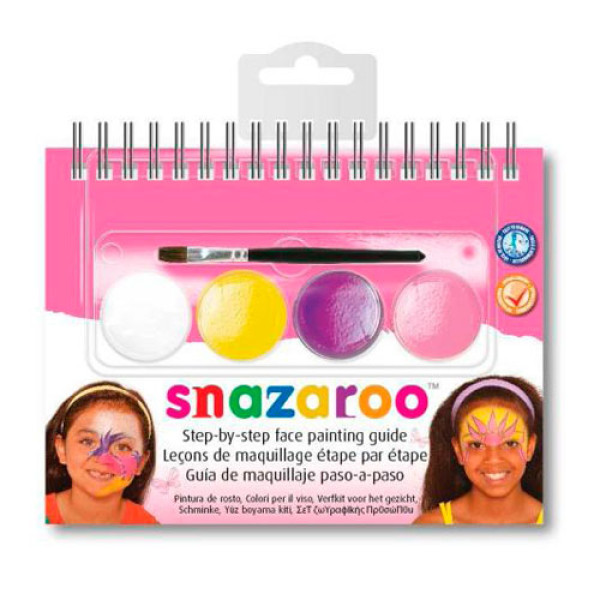 Фарби для гриму в наборі Snazaroo SUMMER, 4 фарби + 1 кисть